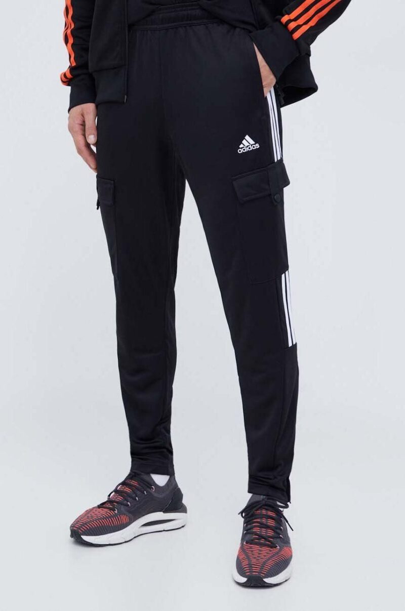 adidas pantaloni de trening culoarea negru