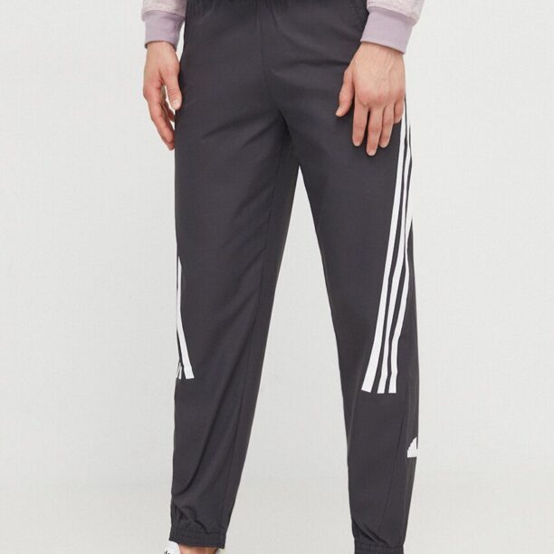 adidas pantaloni de trening culoarea negru