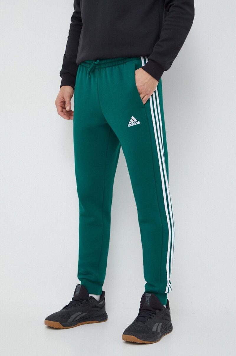 adidas pantaloni de trening culoarea verde