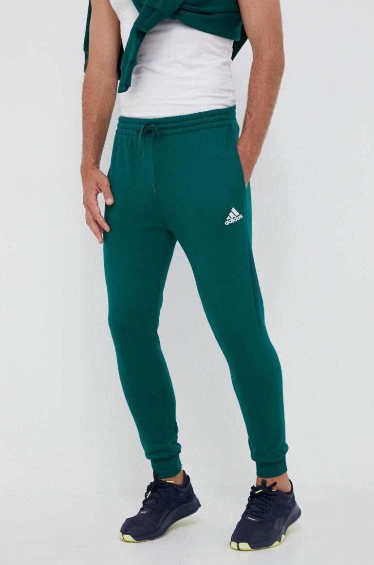 adidas pantaloni de trening culoarea verde