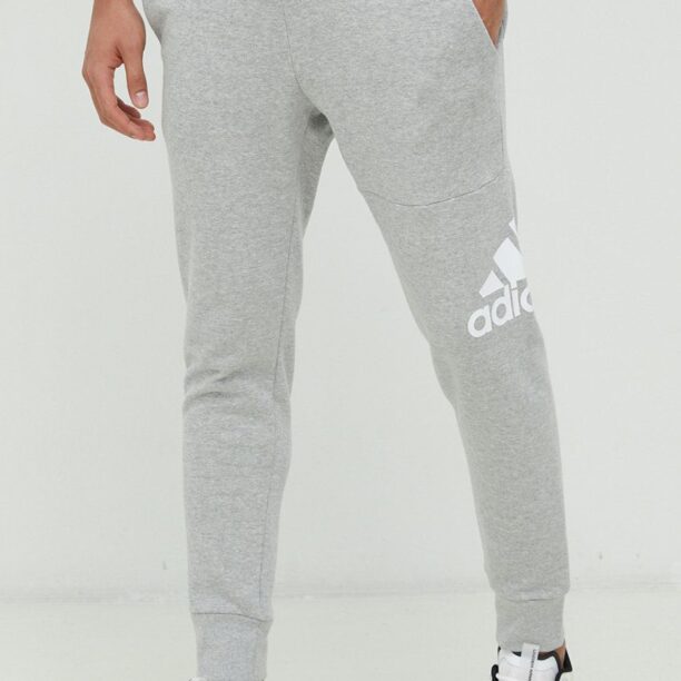 adidas pantaloni de trening din bumbac bărbați