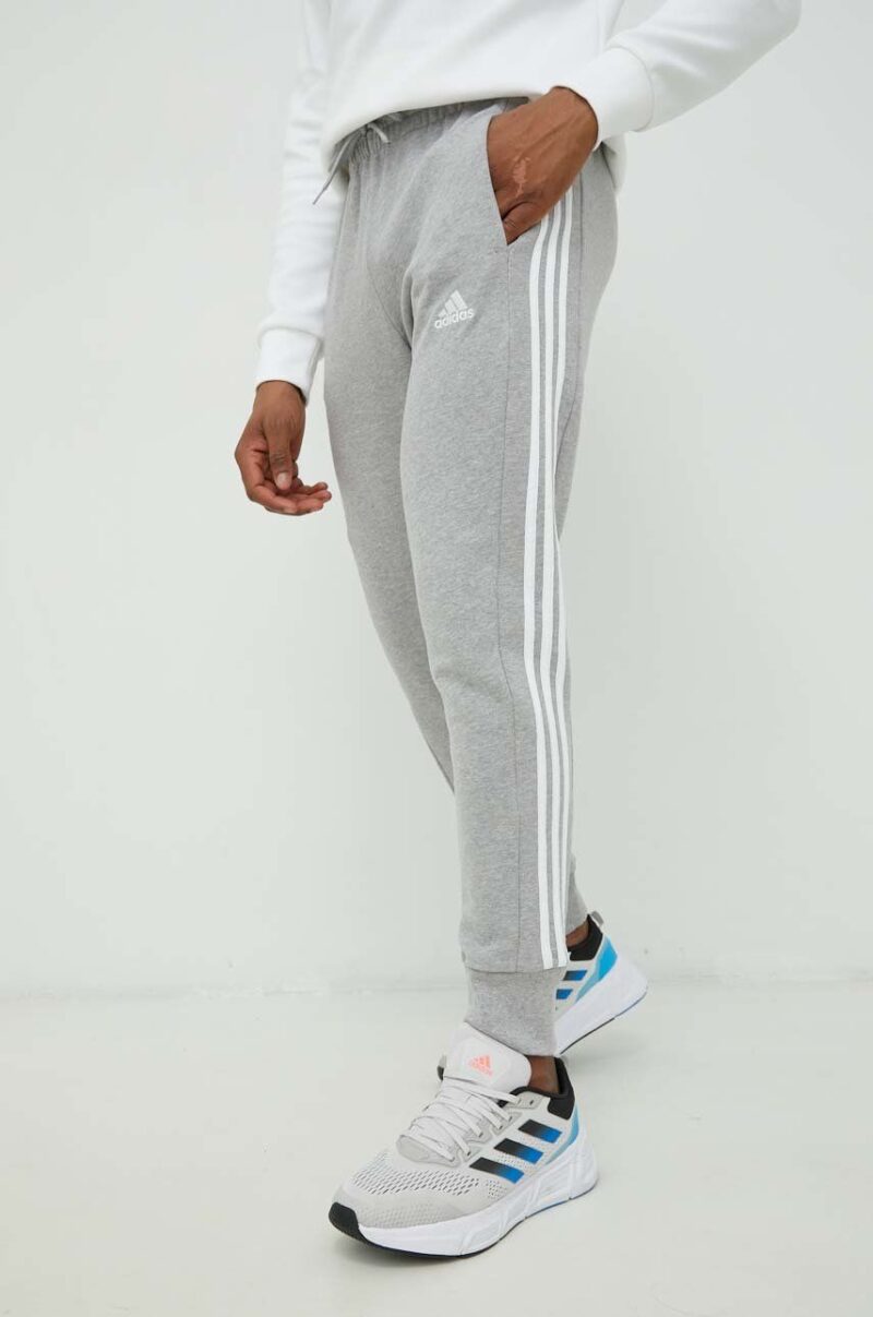 adidas pantaloni de trening din bumbac bărbați