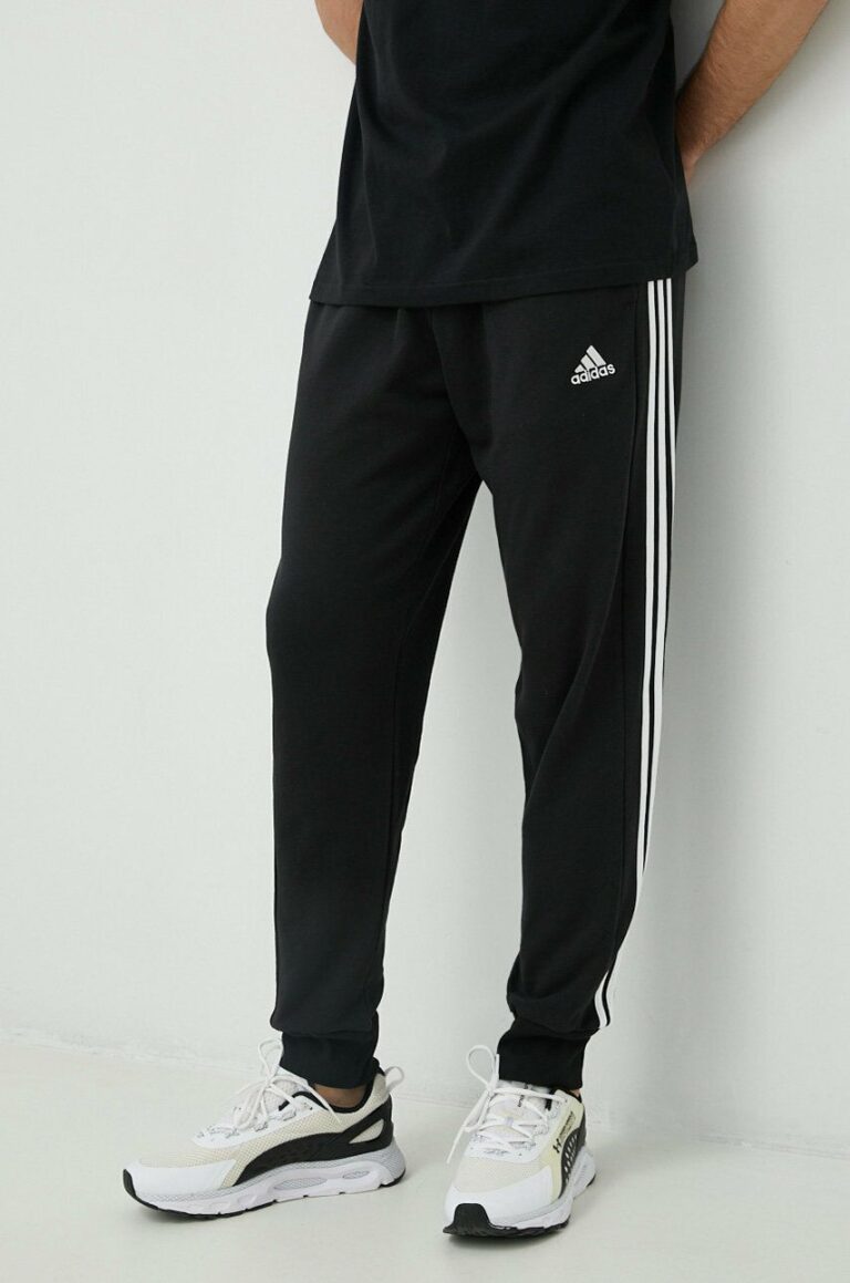 adidas pantaloni de trening din bumbac bărbați