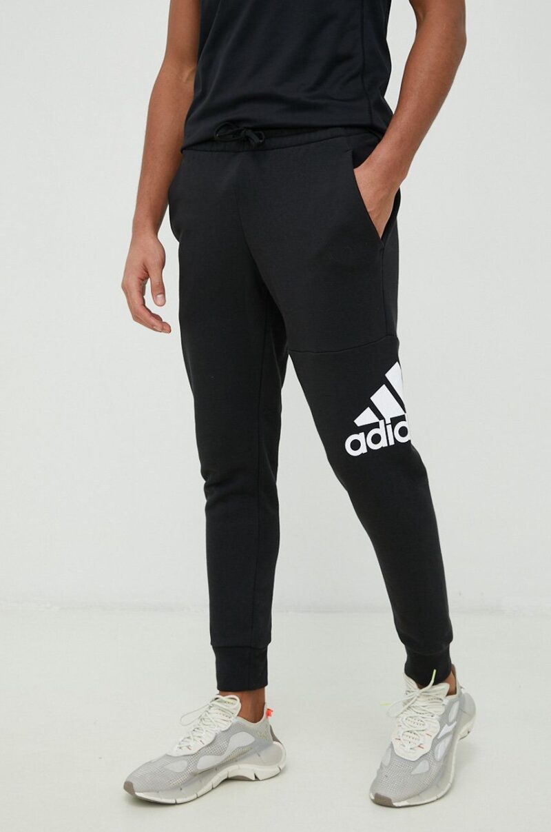 adidas pantaloni de trening din bumbac bărbați