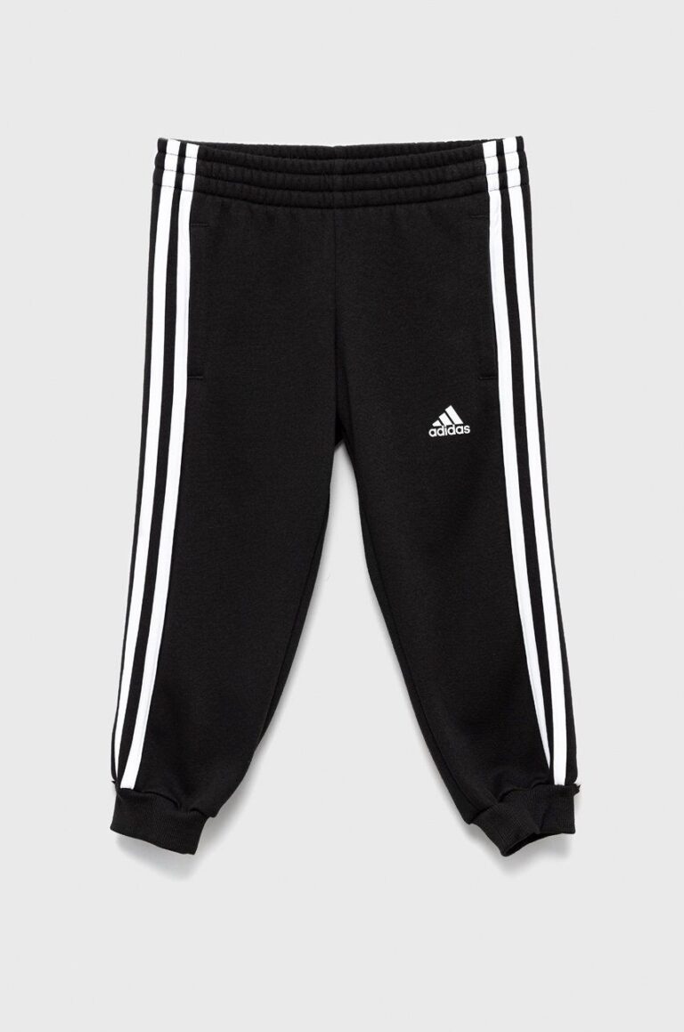 adidas pantaloni de trening pentru copii H65796 culoarea negru