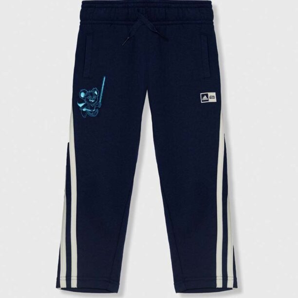 adidas pantaloni de trening pentru copii culoarea albastru marin