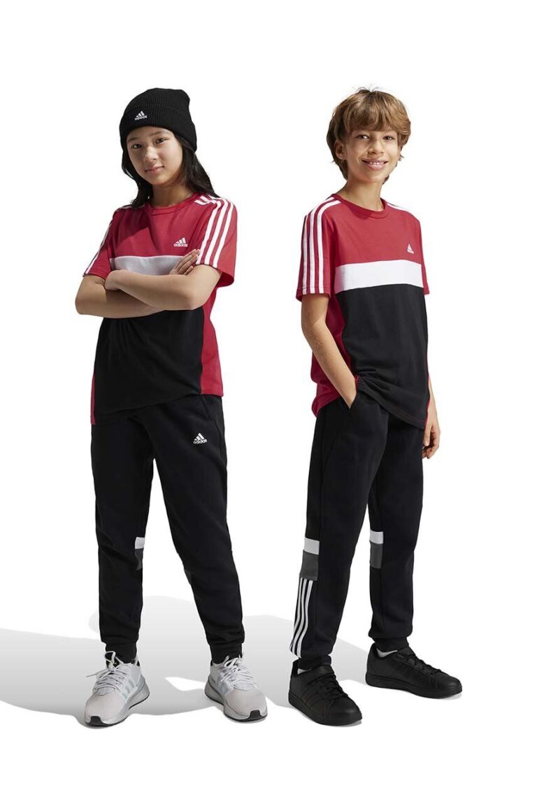 adidas pantaloni de trening pentru copii culoarea negru