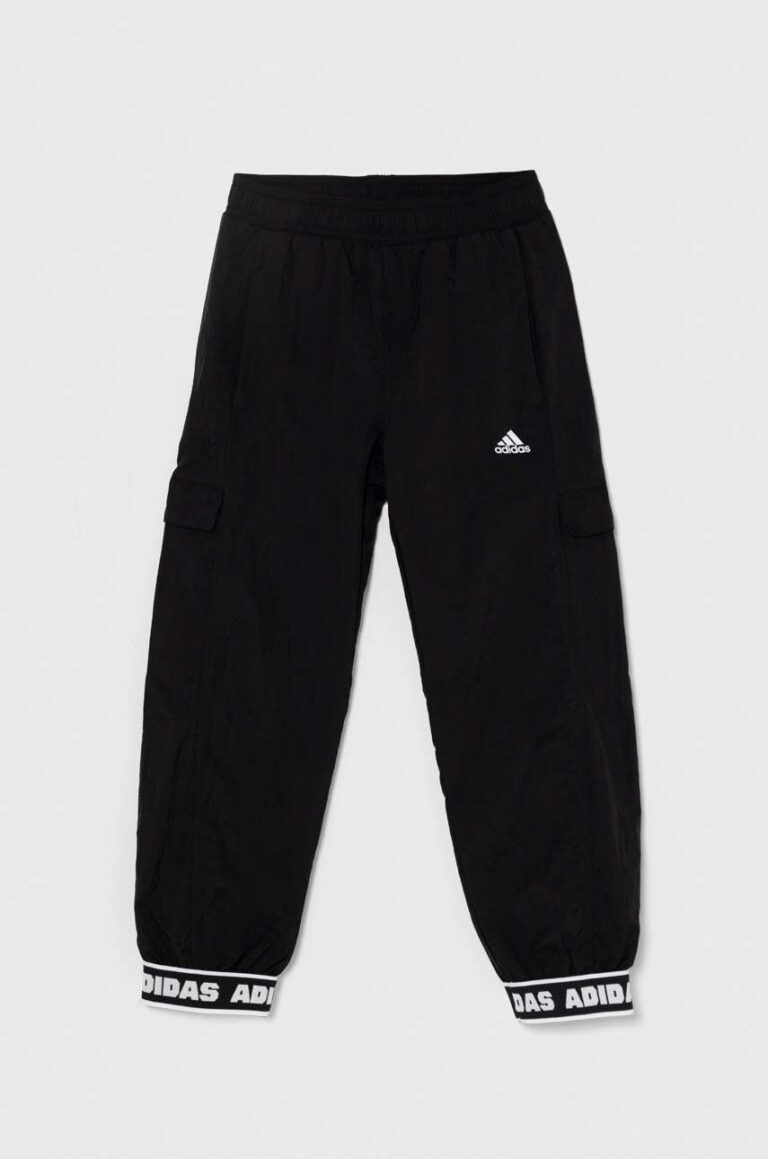 adidas pantaloni de trening pentru copii culoarea negru