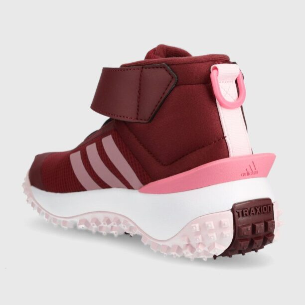 adidas pantofi copii FORTATRAIL EL K culoarea bordo preţ