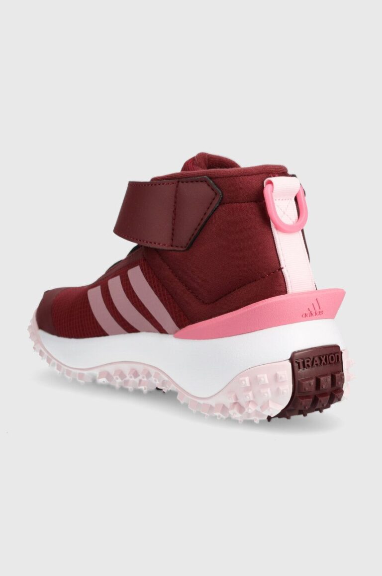 adidas pantofi copii FORTATRAIL EL K culoarea bordo preţ