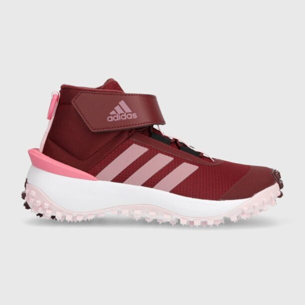 adidas pantofi copii FORTATRAIL EL K culoarea bordo