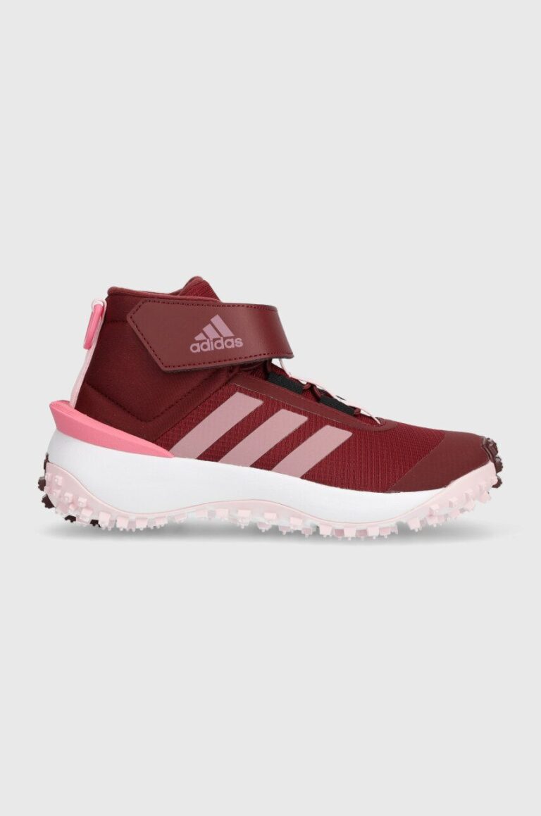 adidas pantofi copii FORTATRAIL EL K culoarea bordo