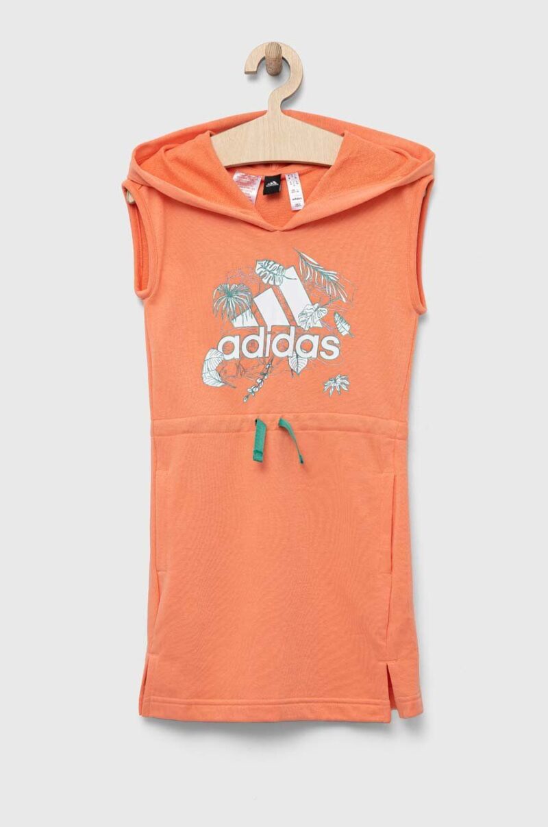 adidas rochie fete G SUM culoarea portocaliu