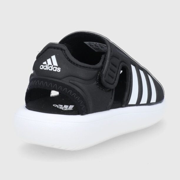 adidas sandale copii GW0391 culoarea negru preţ