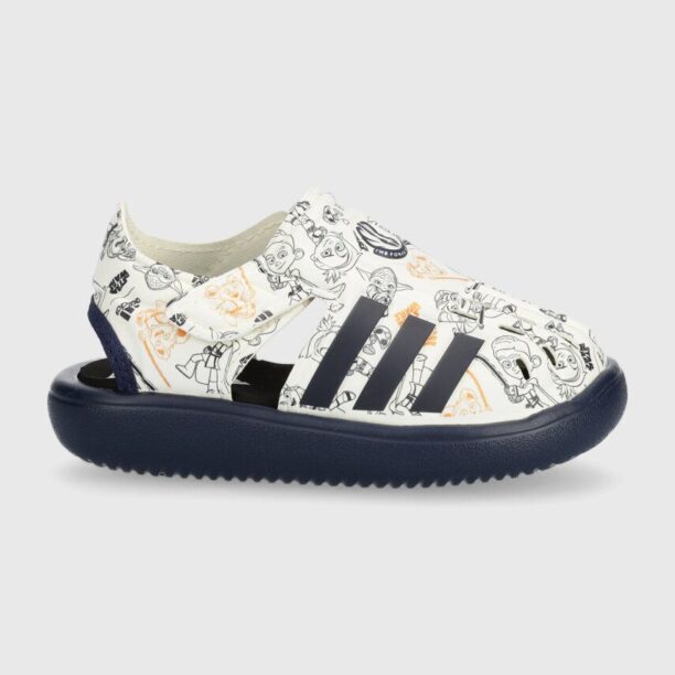 adidas sandale copii WATER SANDAL YJ I x Star Wars culoarea alb