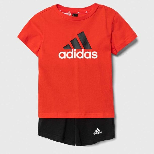 adidas set de bumbac pentru bebelusi culoarea portocaliu