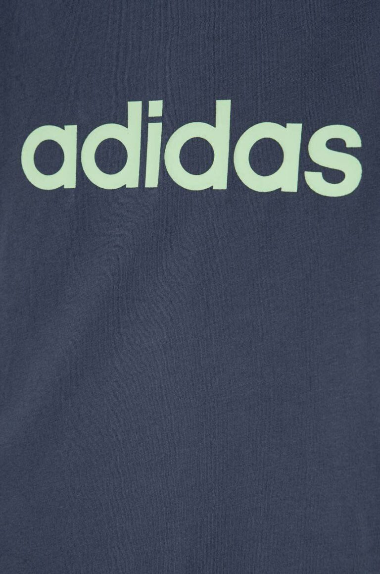 adidas set de bumbac pentru copii culoarea gri preţ