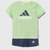 adidas set de bumbac pentru copii culoarea verde