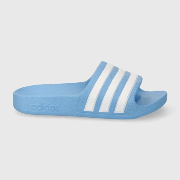 adidas slapi copii ADILETTE AQUA K culoarea turcoaz