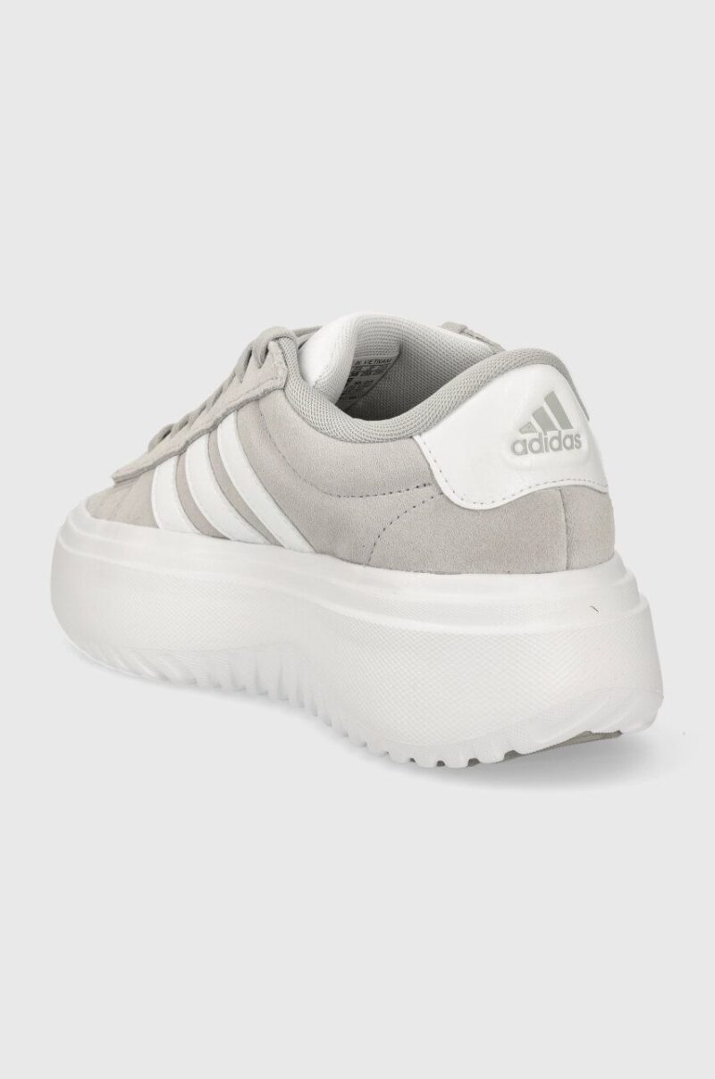 adidas sneakers din piele GRAND COURT culoarea gri IE1103 preţ