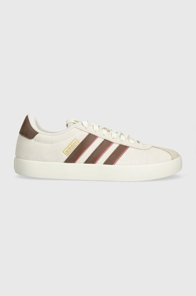 adidas sneakers din piele intoarsă COURT culoarea bej ID9084