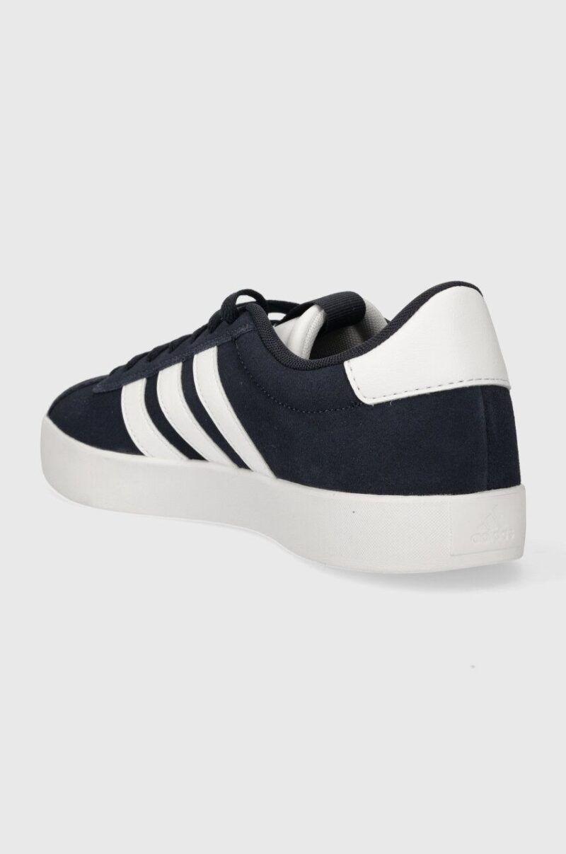 adidas sneakers din piele intoarsă COURT culoarea bleumarin ID6275 preţ