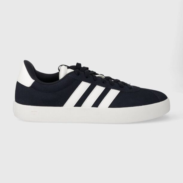 adidas sneakers din piele intoarsă COURT culoarea bleumarin ID6275