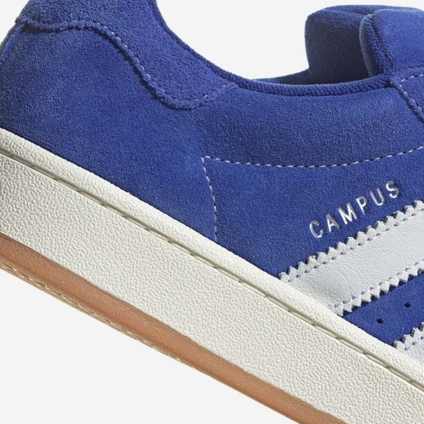 adidas sneakers din piele întoarsă Campus 00S culoare albastru H03471 preţ