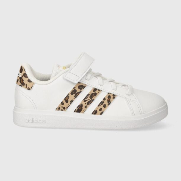 adidas sneakers pentru copii GRAND COURT 2.0 EL K culoarea alb