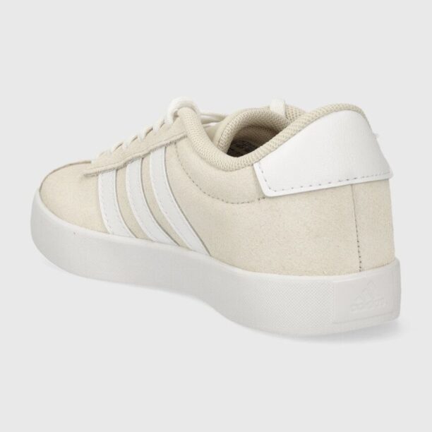 adidas sneakers pentru copii VL COURT 3.0 K culoarea bej preţ