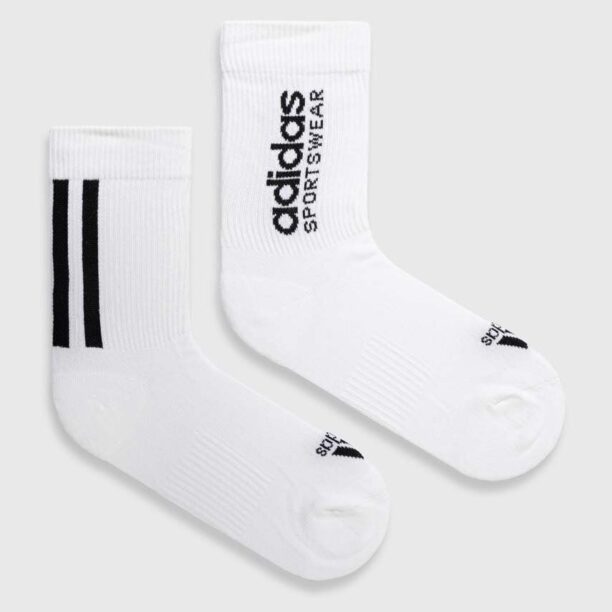 adidas șosete 2-pack culoarea alb IQ4149