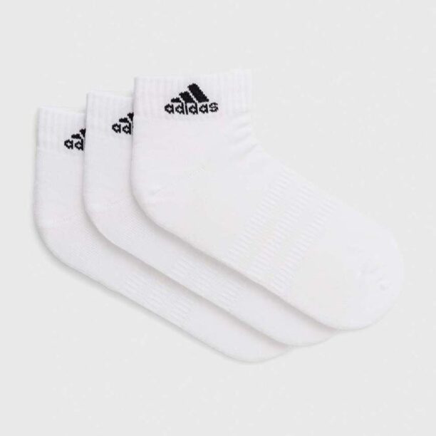 adidas șosete 3-pack culoarea alb HT3441