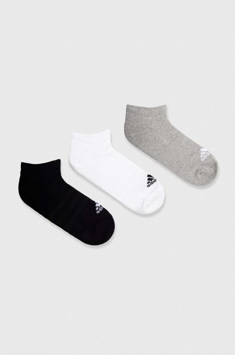 adidas șosete 3-pack culoarea gri IC1333