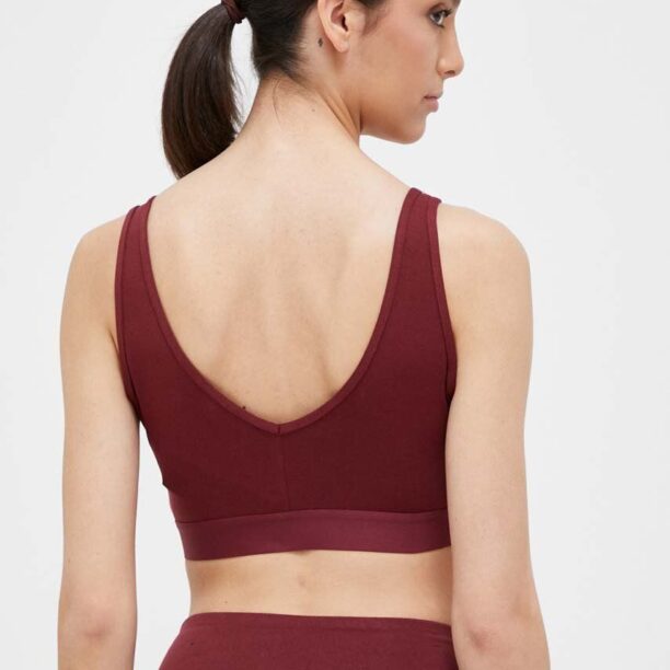 adidas sutien sport culoarea bordo preţ