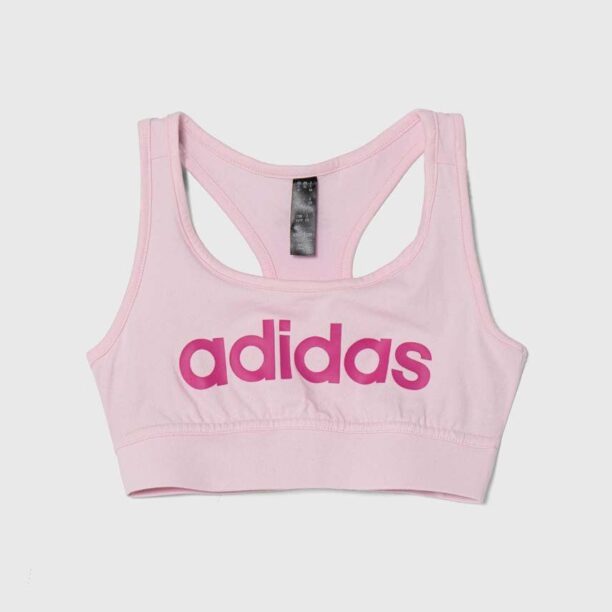 adidas sutien sport fete culoarea roz