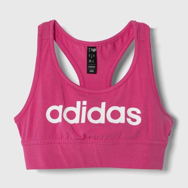 adidas sutien sport fete culoarea roz