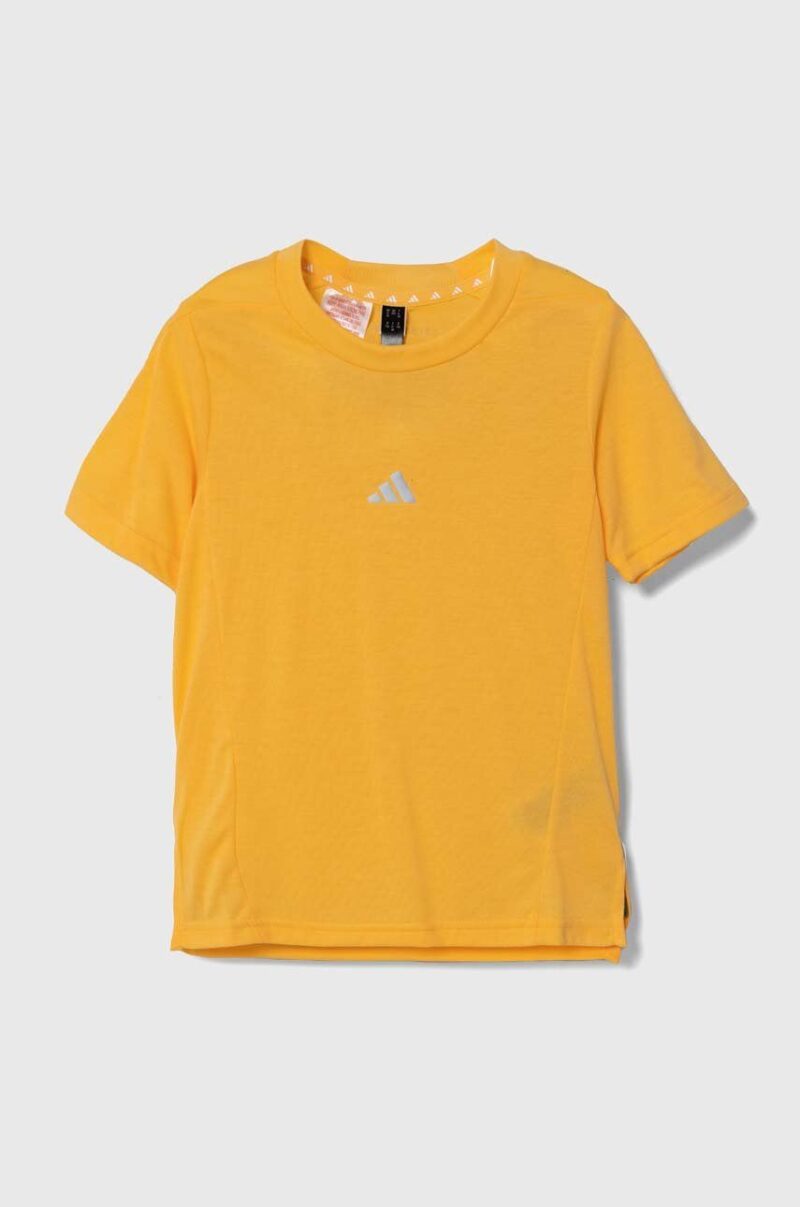 adidas tricou copii culoarea galben