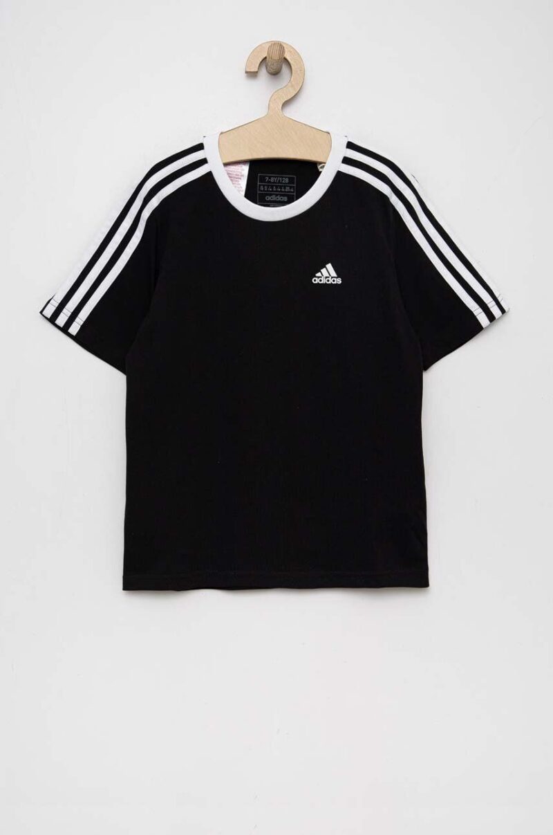 adidas tricou de bumbac pentru copii G 3S BF culoarea negru