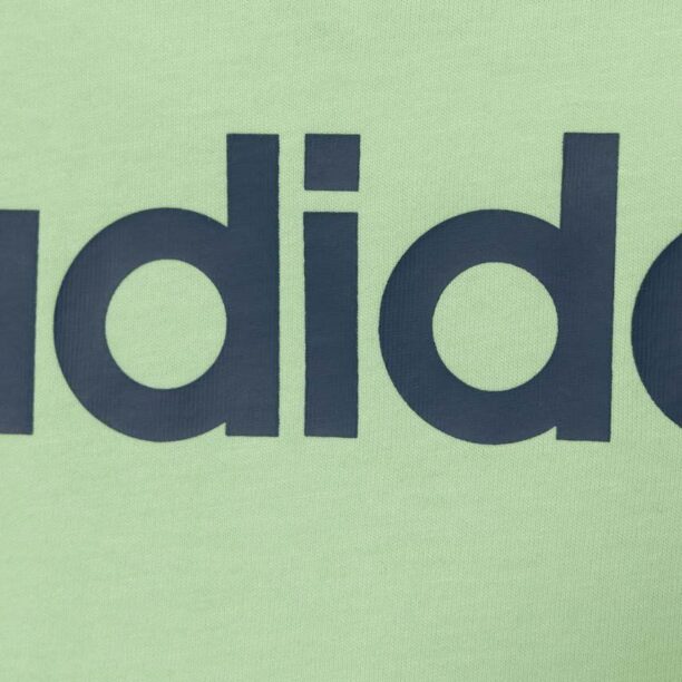 adidas tricou de bumbac pentru copii culoarea verde preţ