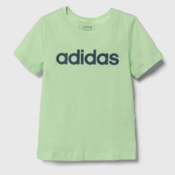 adidas tricou de bumbac pentru copii culoarea verde