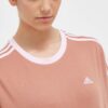 adidas tricou din bumbac culoarea maro