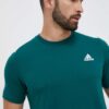 adidas tricou din bumbac culoarea verde