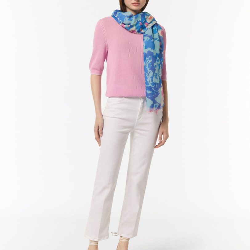 comma casual identity Fular  albastru / roz / roz / alb