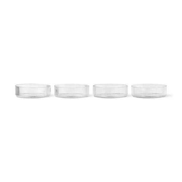 ferm LIVING castron de servire Ripple 4-pack