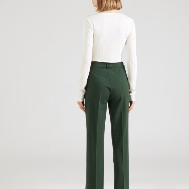 florence by mills exclusive for ABOUT YOU Pantaloni cu dungă 'Tela'  verde închis preţ