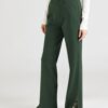 florence by mills exclusive for ABOUT YOU Pantaloni cu dungă 'Tela'  verde închis