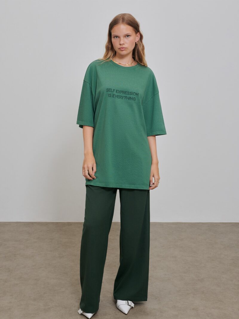 Preţ florence by mills exclusive for ABOUT YOU Tricou 'Contentment'  verde pin