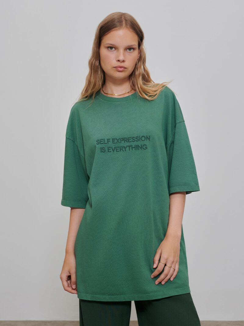 florence by mills exclusive for ABOUT YOU Tricou 'Contentment'  verde pin