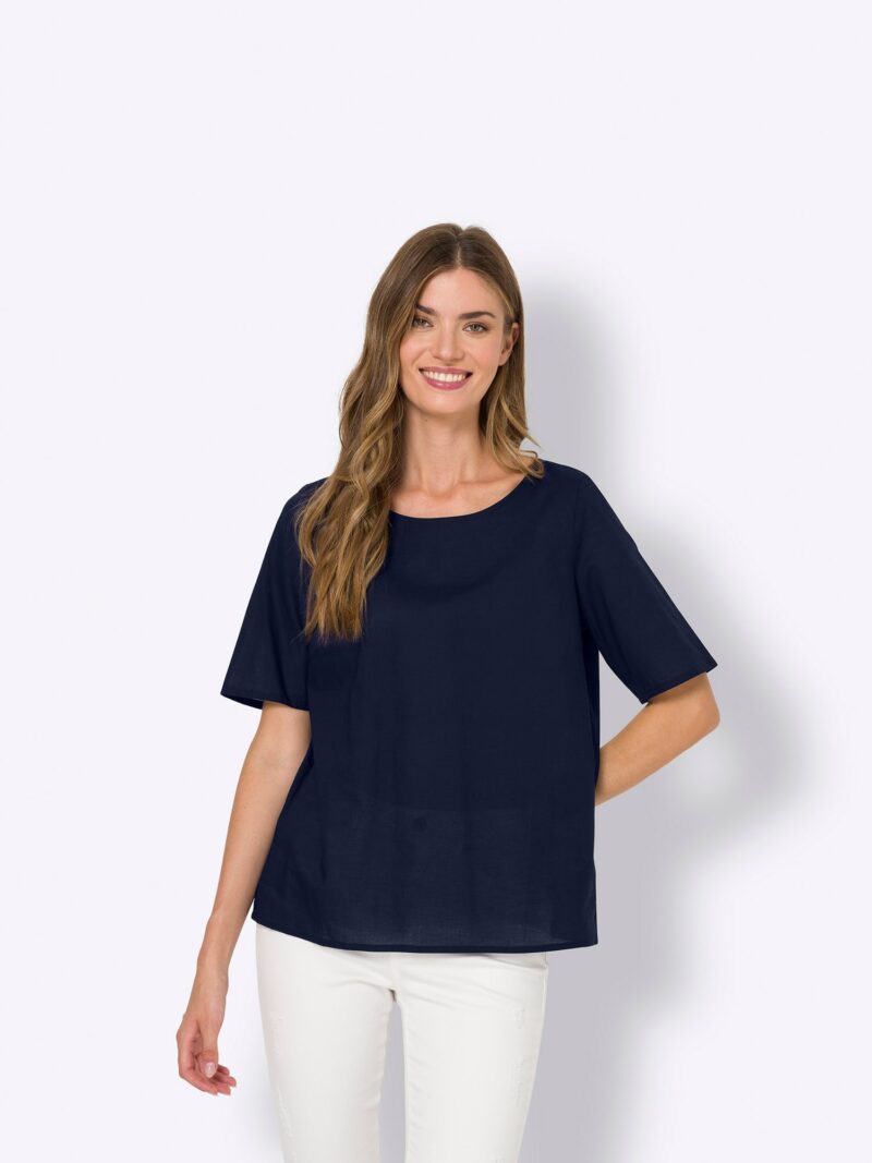 heine Tricou  albastru marin