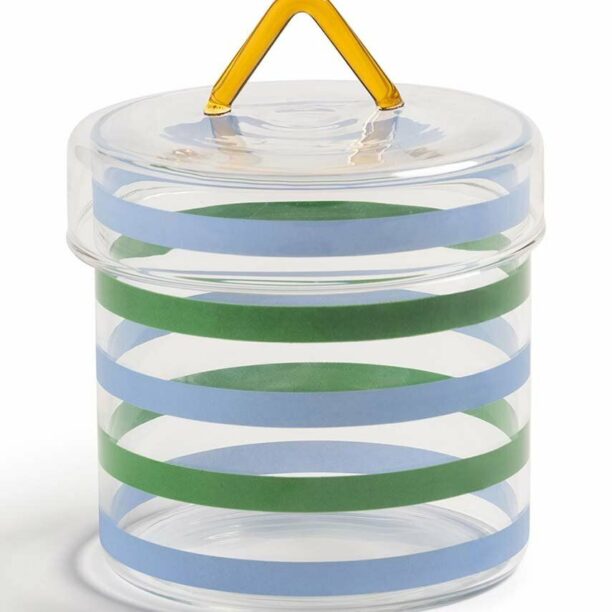 &k amsterdam recipient cu capac Jar Stripy